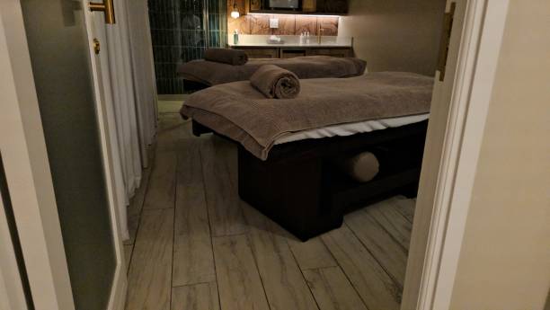 istock Two Beds and Towels in Room 2153016706