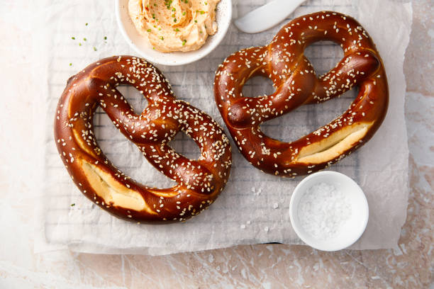 istock Pretzels with cheese dip 2153017177