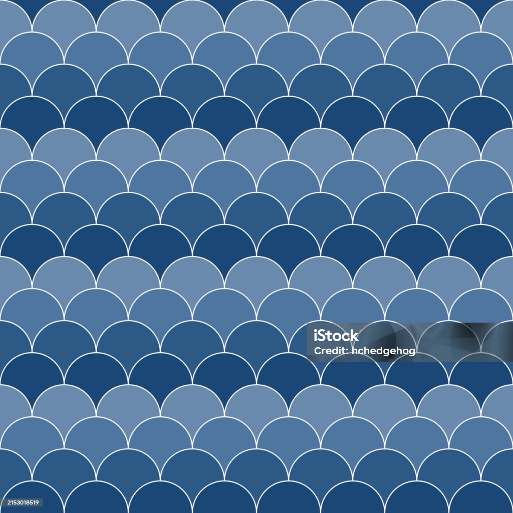 Fish Scales Pattern Stock Illustration - Download Image Now - Abstract ...