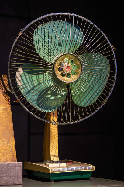 istock Old traditional electric fan close-up 2153020647