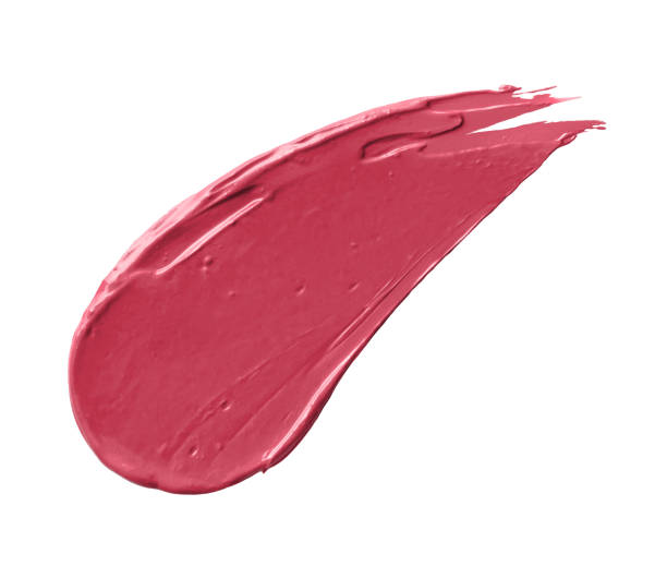 istock Swatch of pink lipstick isolated on white background 2153023739