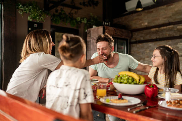 istock Family having breakfast together 2153024779