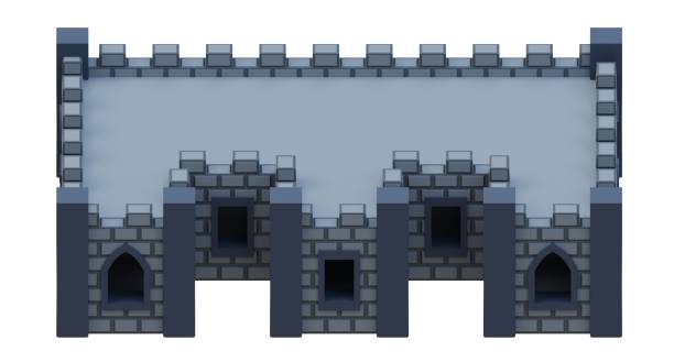 fortress 3d rendering.