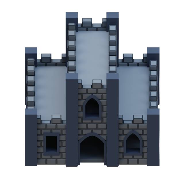 fortress 3d rendering.
