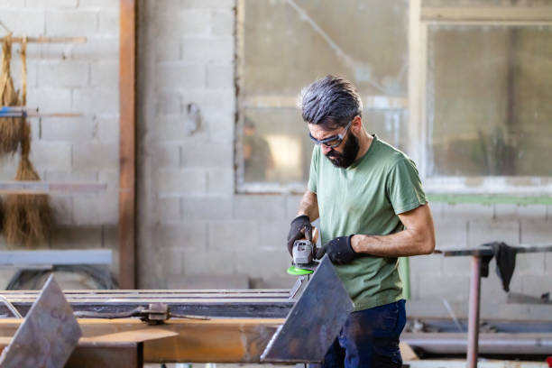 istock Metal Worker with the grinder 2153029394