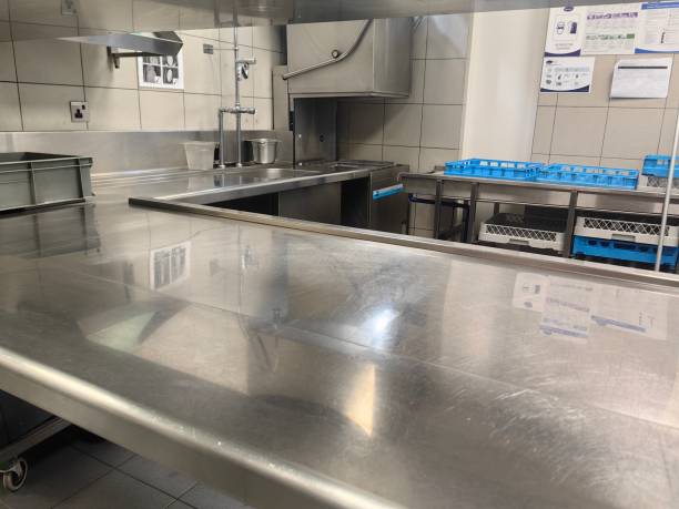 Clean Kitchen area on the hotel.