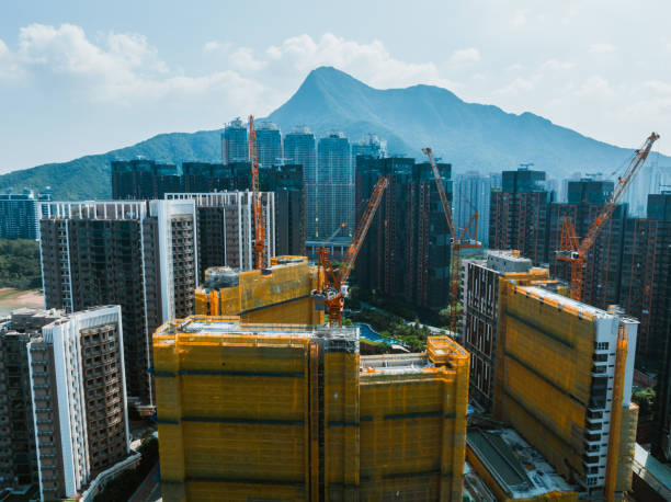 Construction site in Ma On Shan, Hong Kong