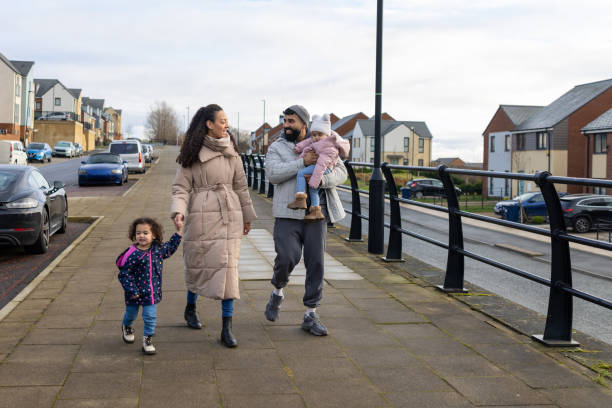 istock Happy Family Strolling 2153046758