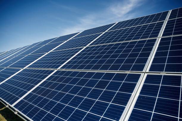 istock Photovoltaic solar panels outdoors under sunlight 2153046893