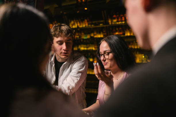 istock Night life of young people after work in restaurant 2153047555