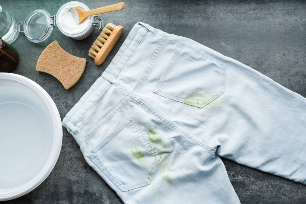 istock Natural cleaning products. Zero waste concept. top view 2153051025