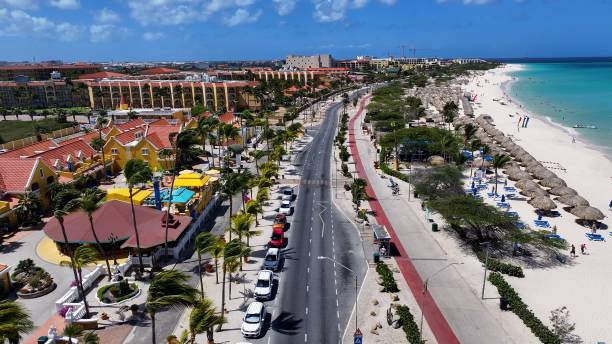 istock Eagle Beach At Oranjestad In Caribbean Netherlands Aruba. 2153056578