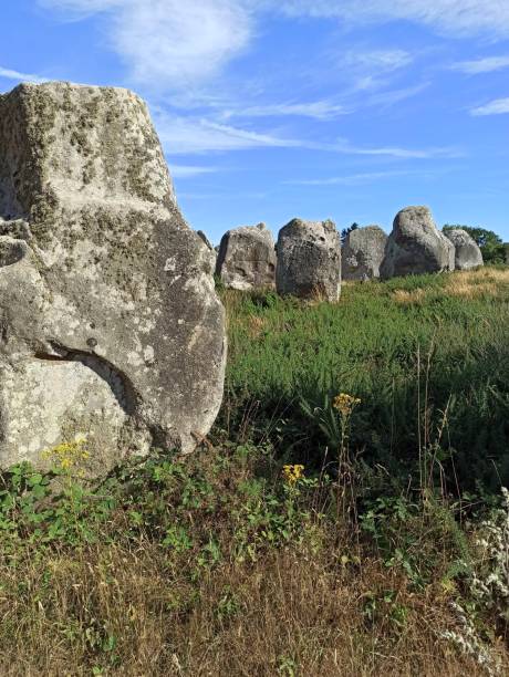istock Standing stones, the huge megalithic site in Carnac, morbihan 2153057947