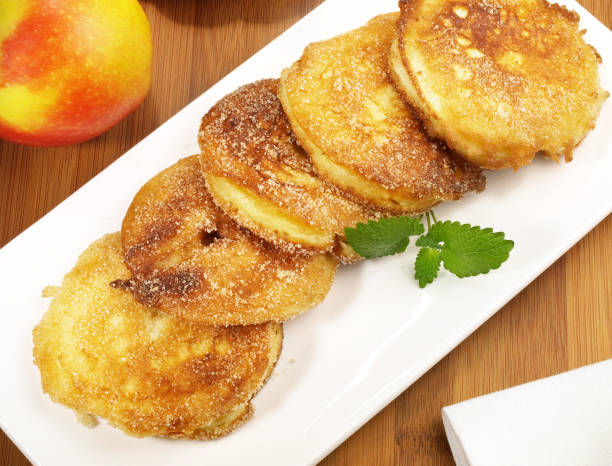 Pancake with cardamom poached pear