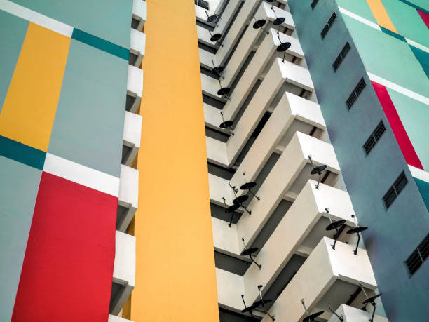 istock Colorful highrise apartment 2153059191