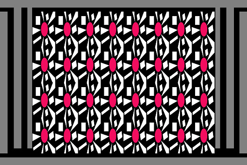 Form A Pattern Geometric Shape Form A Pattern On Black Background Stock Illustration ...