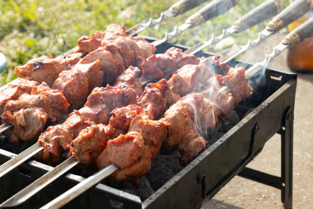 shish kebab shashlik on the grill