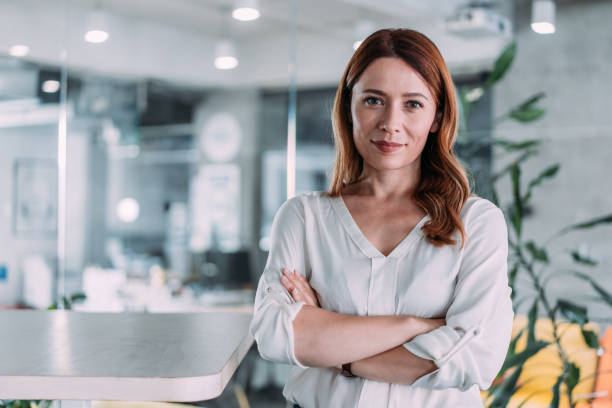 istock Confident businesswoman in modern office. 2153071982