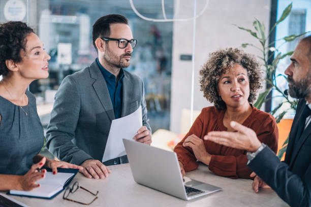 istock Business persons on meeting in the office. 2153072010