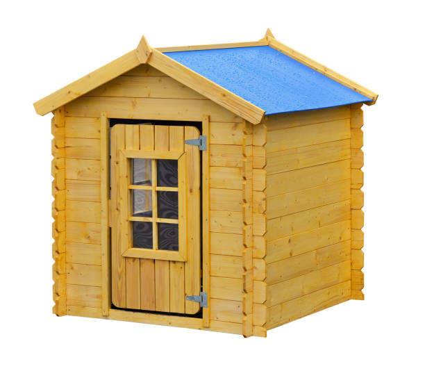 istock Small wooden childrens house 2153072133