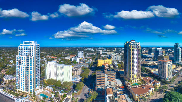 istock St Petersburg panoramic aerial view, Florida 2153073929