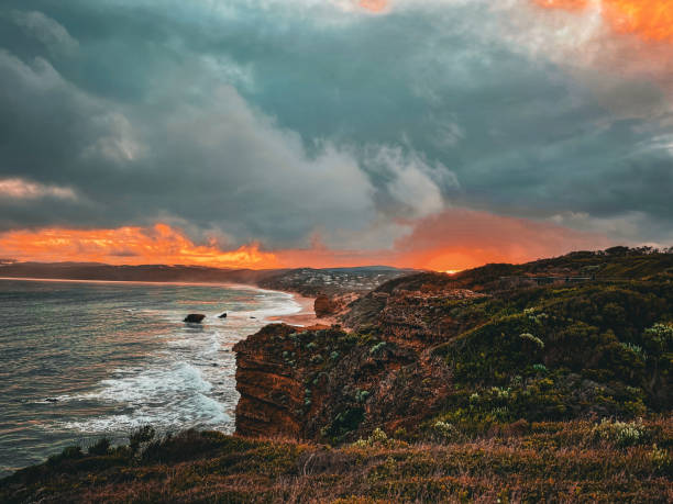 istock Dramatic rock formations at sunset. A natural wonder 2153075138