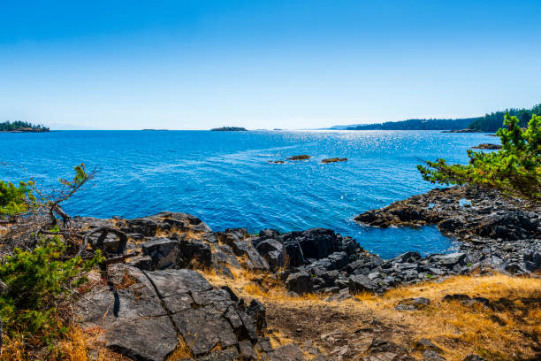 looking to the ocean in Canada. On the other side is Vancouver.