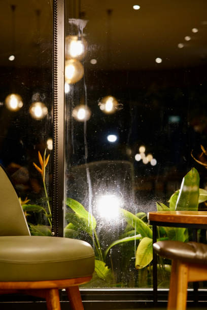 istock Cozy coffee place with comfy chair and low table. 2153082975