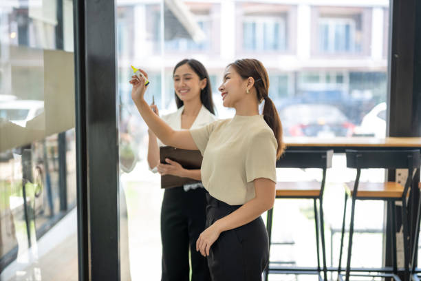 istock Team businesswoman brainstorming with creative idea working for strategy and planning. 2153086336