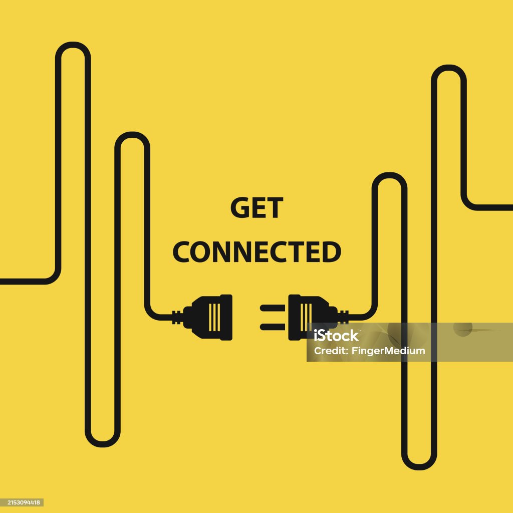 Plug Socket Text Electric Socket With A Plug Stock Illustration - Download Image Now ...