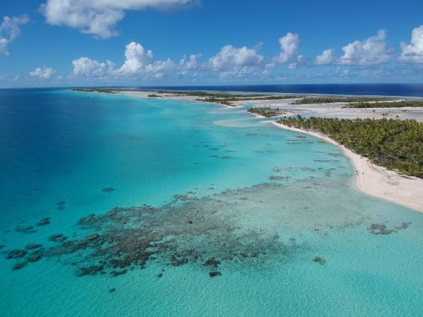 istock Drone image of Tikehau Atoll Tahiti 2153099962
