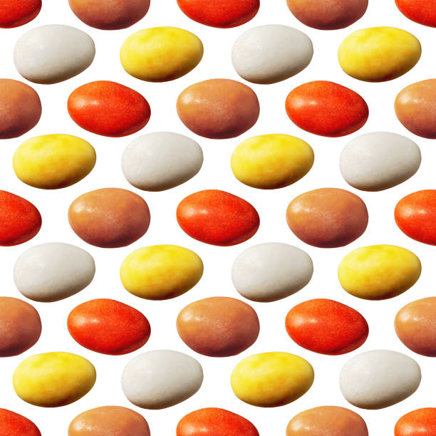 An arrangement of easter chocolate eggs