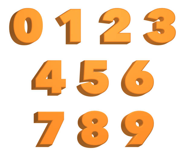 istock set of 3d numbers on white background, 3d rendering 2153103079