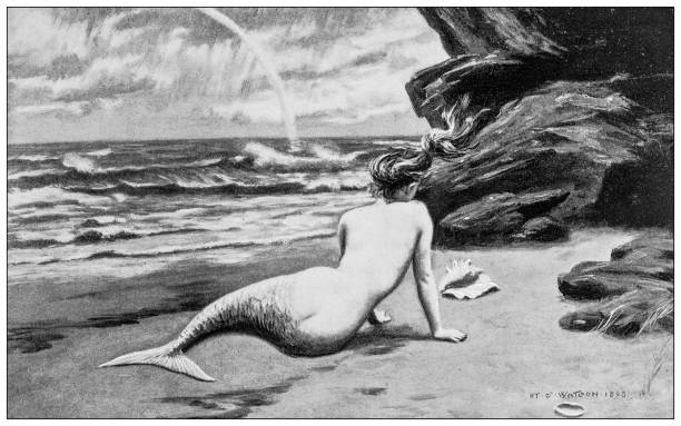Antique image: Mermaid