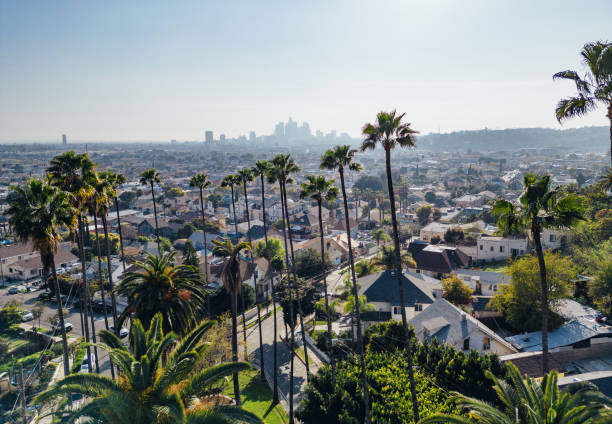 istock Los Angeles Cityscape - aerial view 2153105891