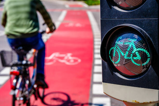 istock typical  bike lane in germany 2153109256