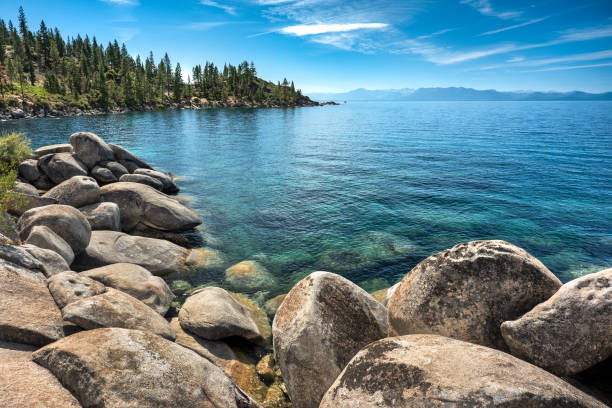 istock Lake Tahoe Nevada scenic nature view from the shore 2153110616
