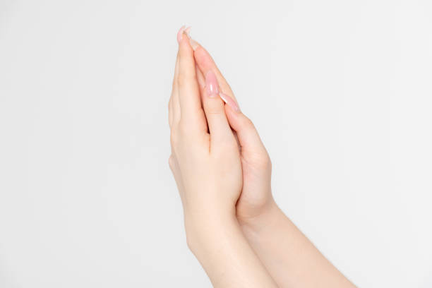 istock Female hands in praying gesture 2153118881