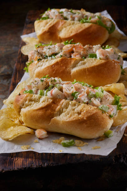istock Creamy Shrimp Salad Rolls 2153121141