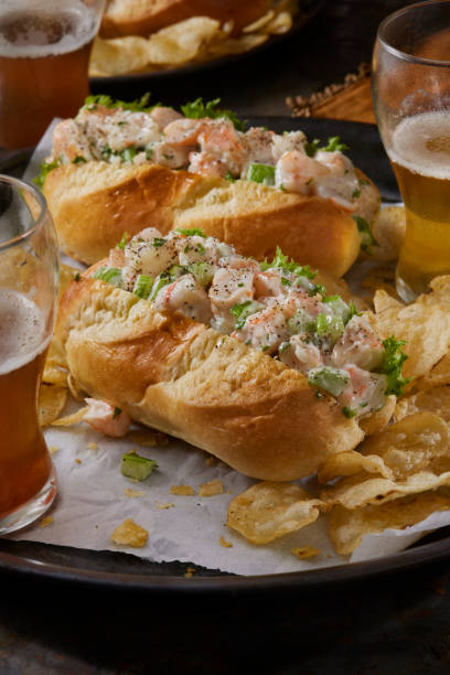 istock Creamy Shrimp Salad Rolls 2153121169