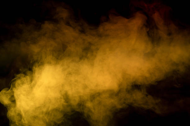 istock Orange and red steam on a black background. 2153129243