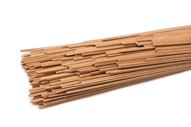 istock Buckwheat noodles isolated on a white background. 2153129272