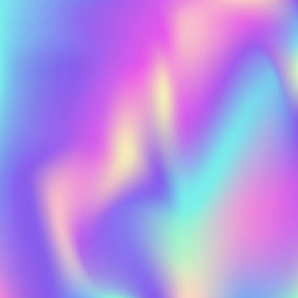 istock Abstract Gradient. Retro Poster. Chrome Paper. Holographic Texture. Blue Blur Background. Unicorn Cover. Pop Creative Invitation. Hologram Texture. Violet Abstract Gradient 2153139532