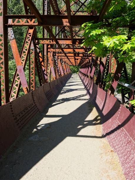 istock Walking bridge near Leavenworth, Washington. 2153153423