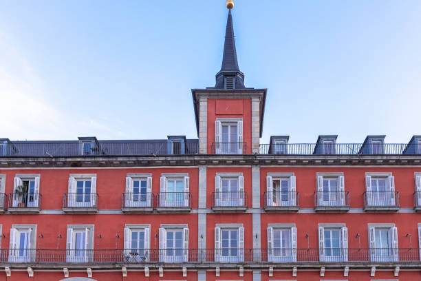 view of the Plaza Mayor (Main square) in center of Madrid, Spain