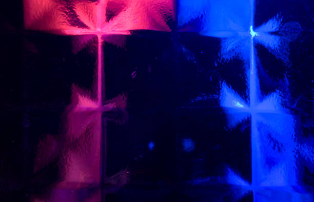 Macro and long exposure photography with LED lights on glass