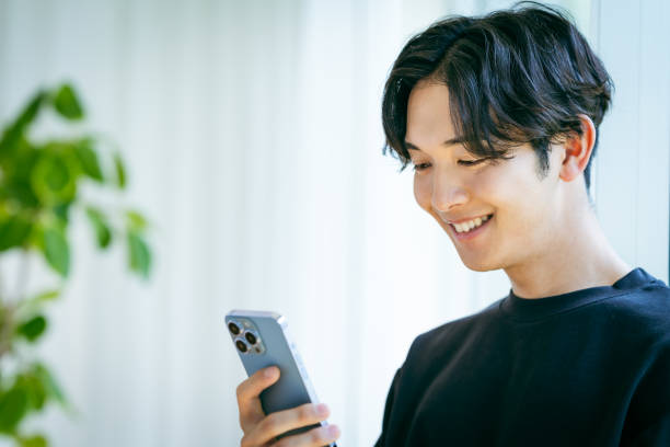 young man with mobile phone