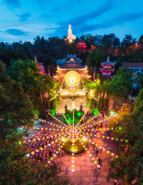 istock Buddha Birthday's celebration in Long Son pagoda 2153164828