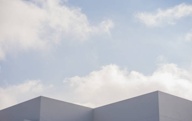 istock architecture and landscape concept with white building with clear sky background 2153173174