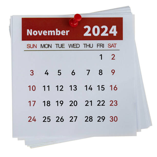 istock 2024 November calendar on white background 2153173547